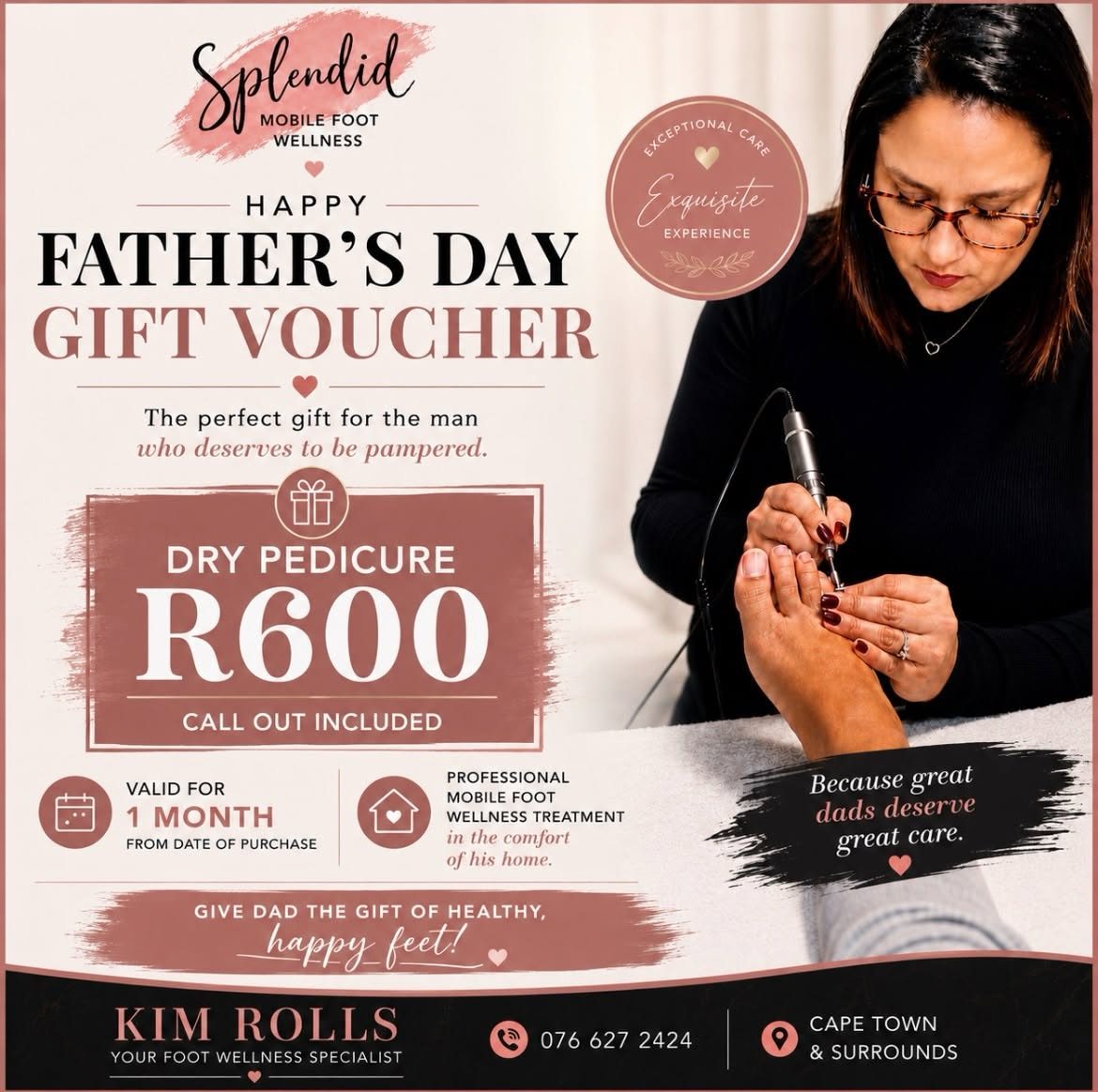 Splendid Foot Wellness dry pedicure voucher graphic